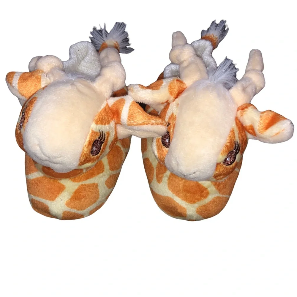 Yankee Toybox Infant Size 3-4 Giraffe Slippers